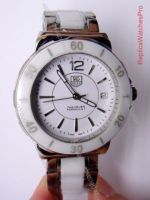 Tag Heuer Watch Fake Fomular 1 Steel and White Ceramic Ladies Watch 